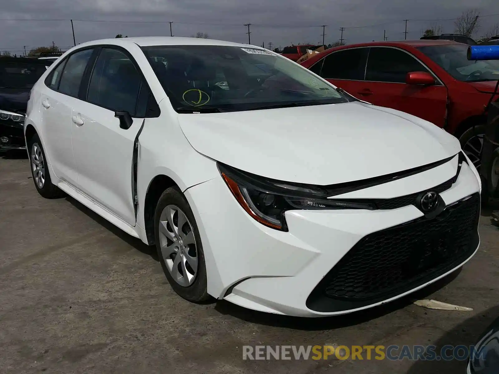 1 Photograph of a damaged car 5YFEPRAE1LP109738 TOYOTA COROLLA 2020