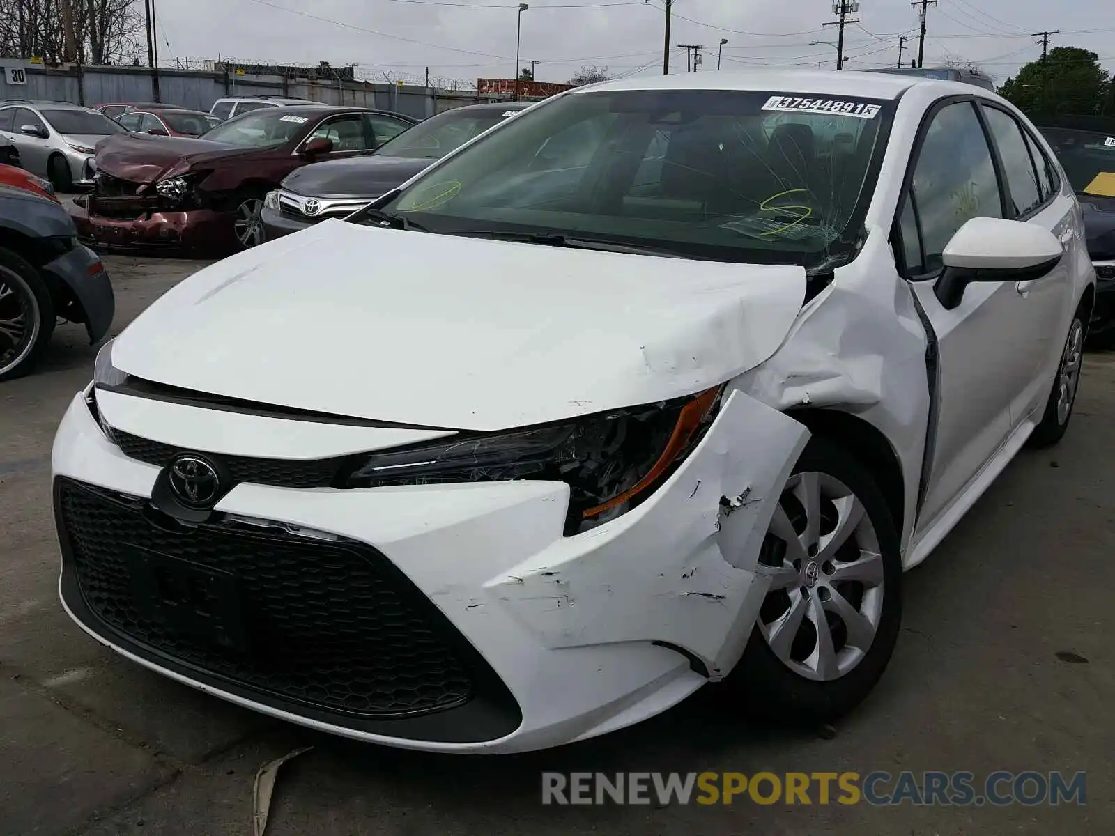 2 Photograph of a damaged car 5YFEPRAE1LP109738 TOYOTA COROLLA 2020