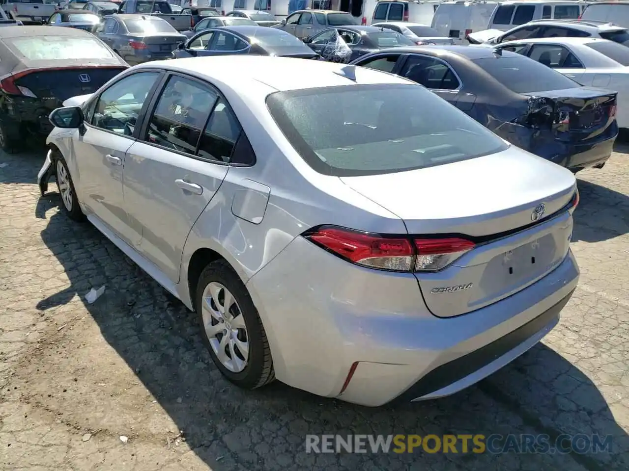 3 Photograph of a damaged car 5YFEPRAE1LP110159 TOYOTA COROLLA 2020