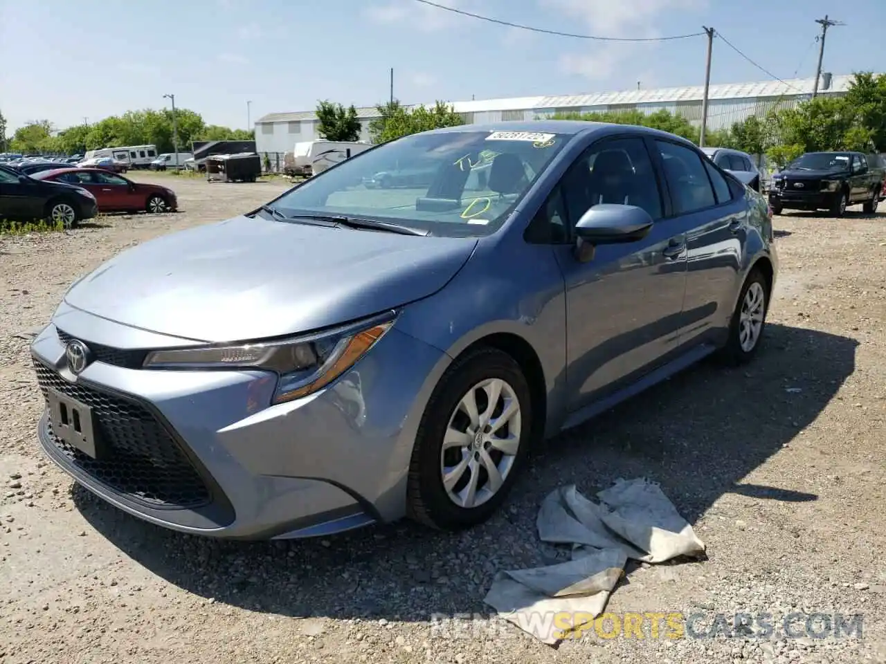 2 Photograph of a damaged car 5YFEPRAE1LP112090 TOYOTA COROLLA 2020