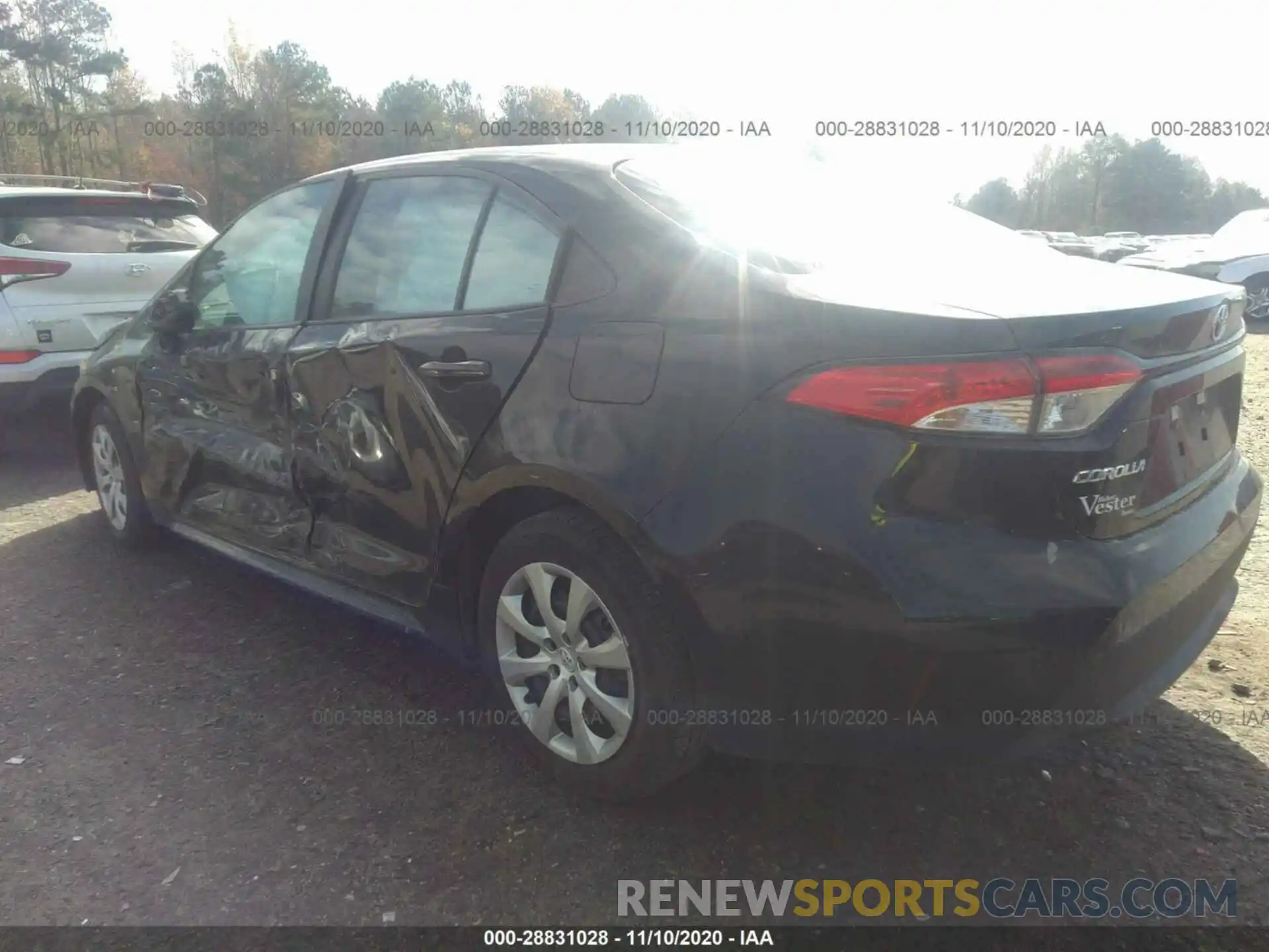3 Photograph of a damaged car 5YFEPRAE1LP112820 TOYOTA COROLLA 2020