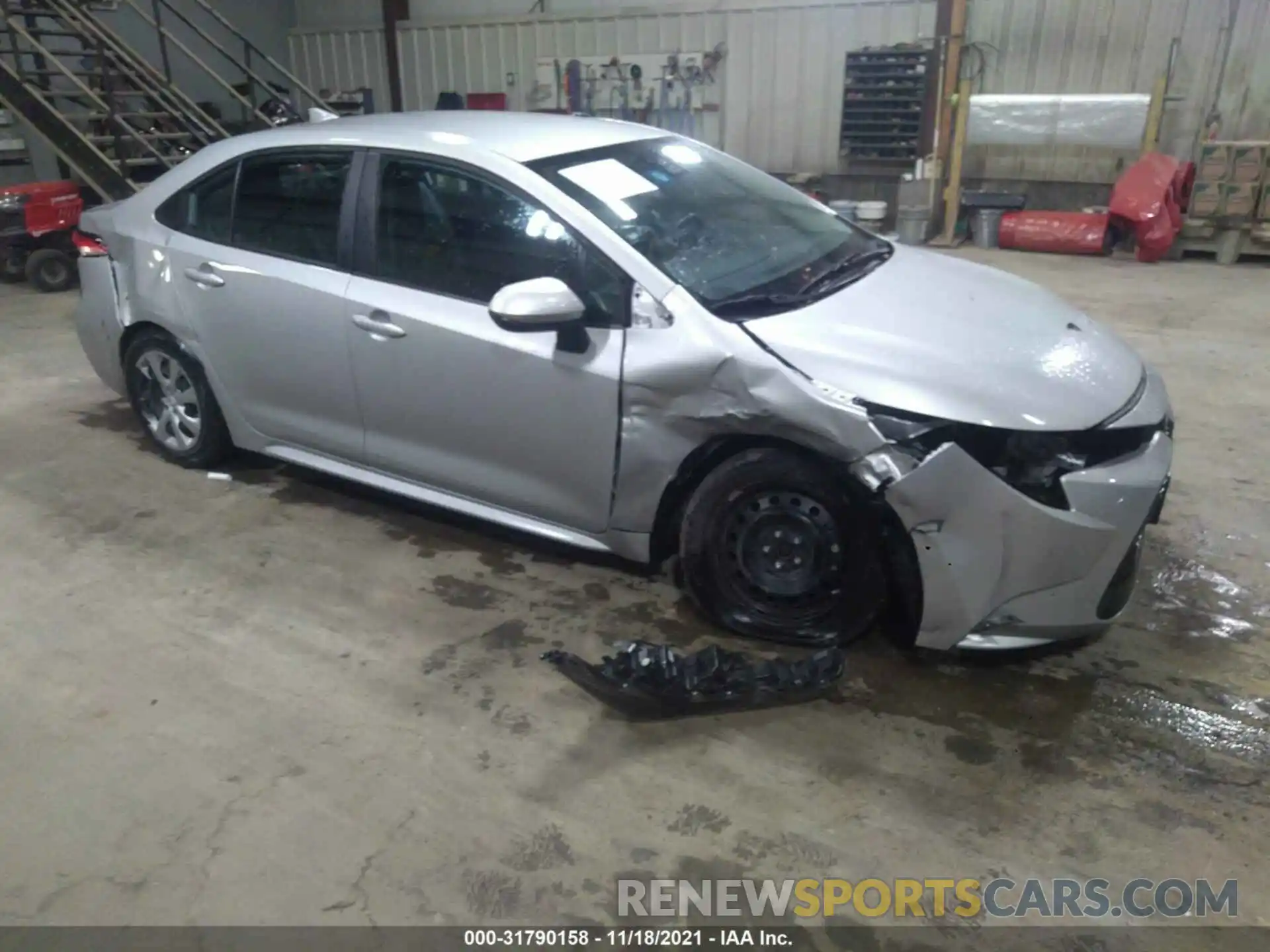 1 Photograph of a damaged car 5YFEPRAE1LP114020 TOYOTA COROLLA 2020