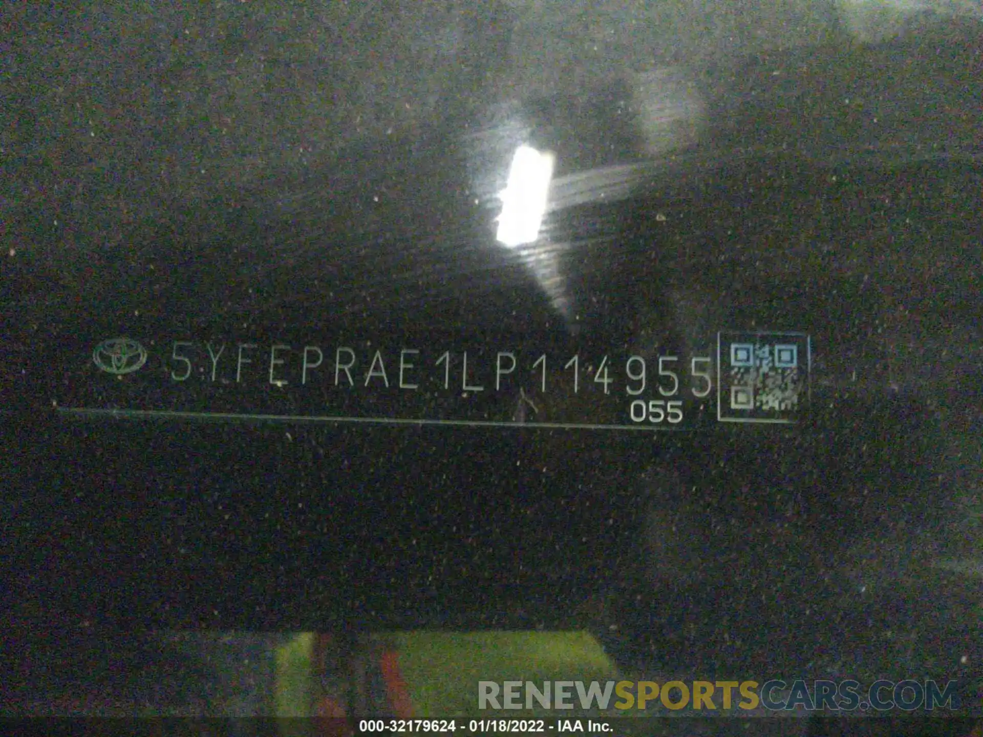 9 Photograph of a damaged car 5YFEPRAE1LP114955 TOYOTA COROLLA 2020