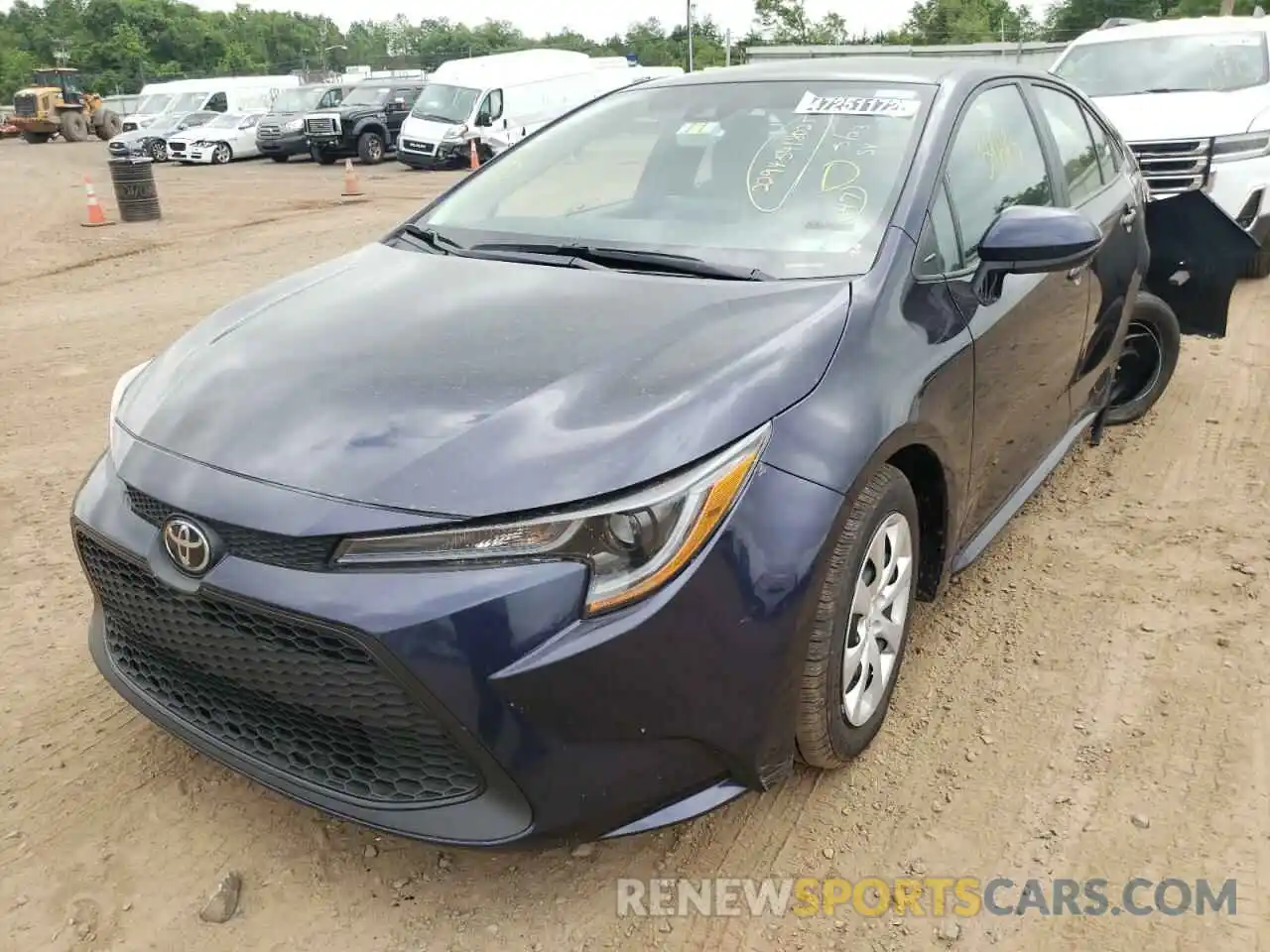 2 Photograph of a damaged car 5YFEPRAE1LP115605 TOYOTA COROLLA 2020