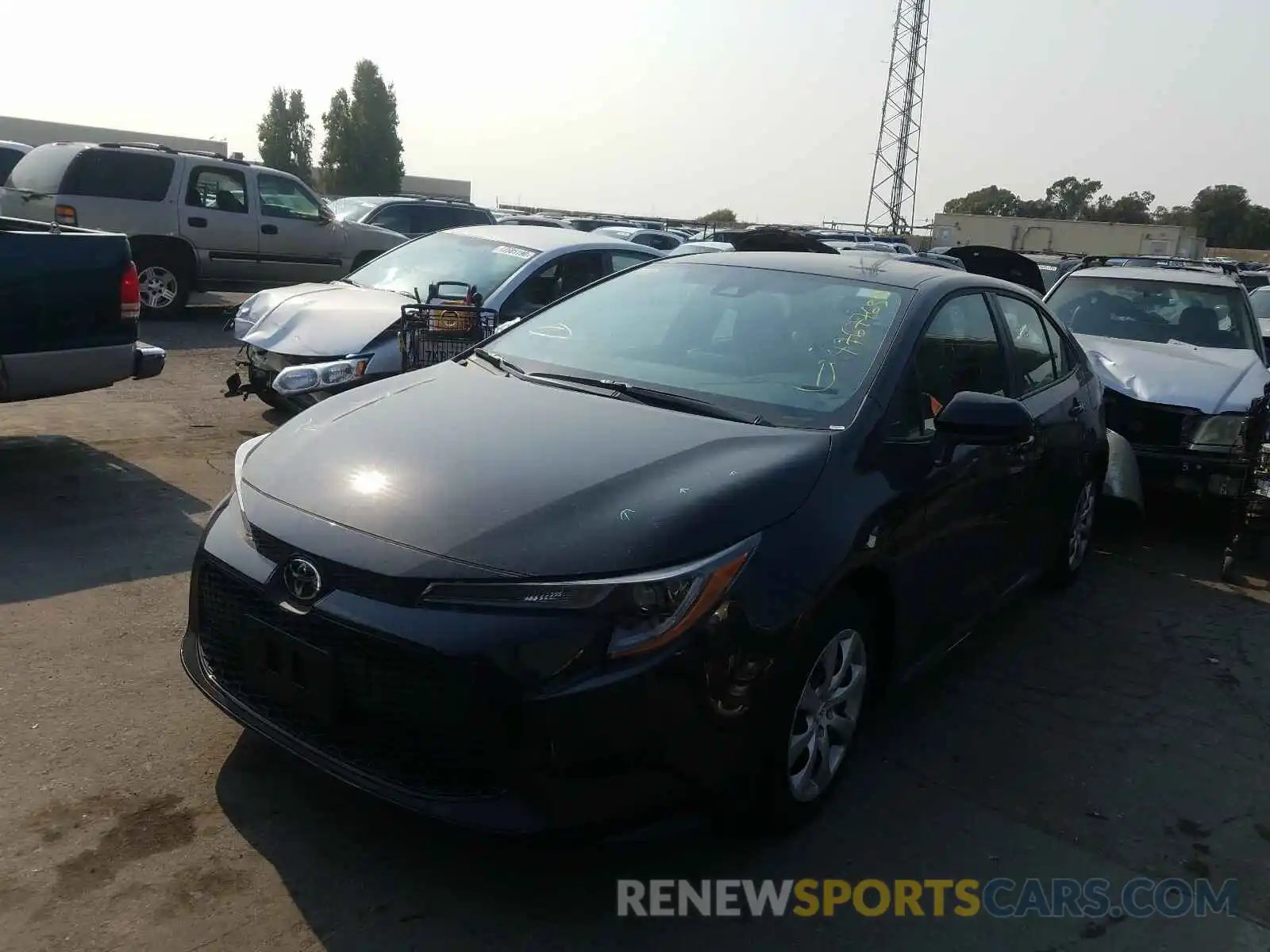 2 Photograph of a damaged car 5YFEPRAE1LP115961 TOYOTA COROLLA 2020