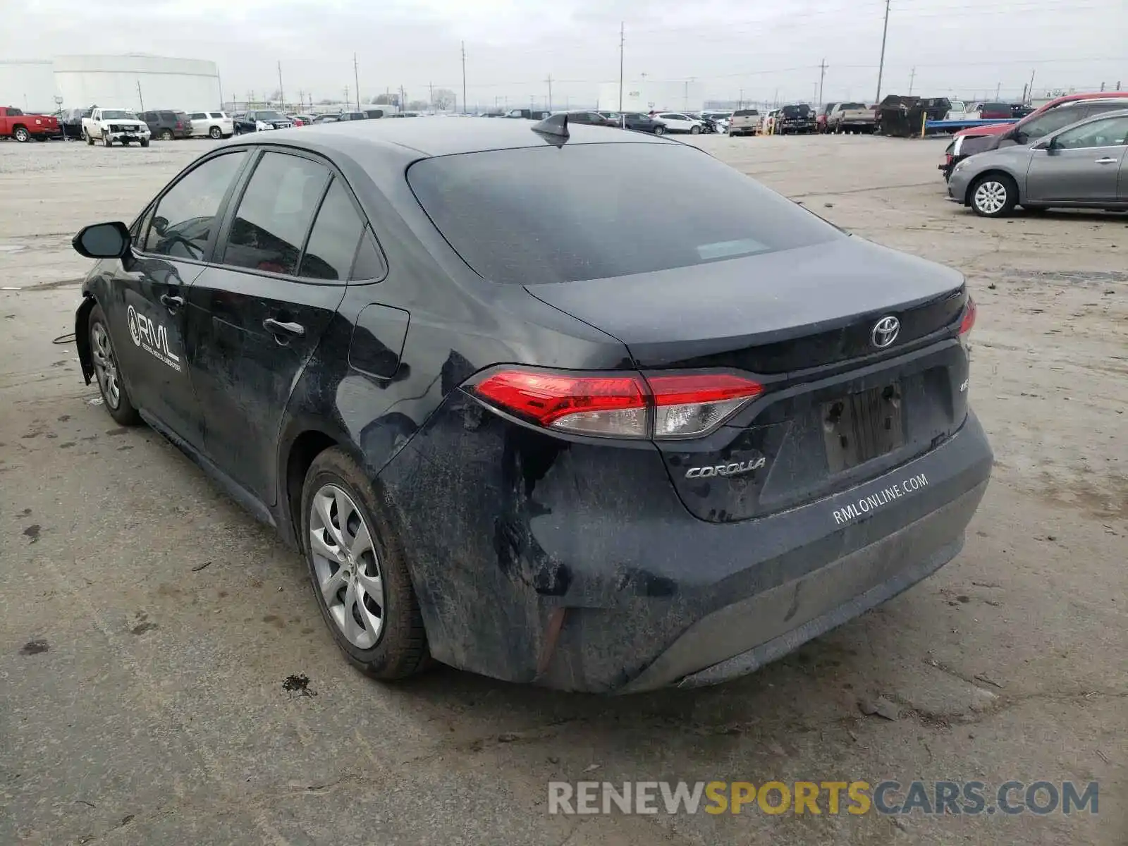 3 Photograph of a damaged car 5YFEPRAE1LP116270 TOYOTA COROLLA 2020