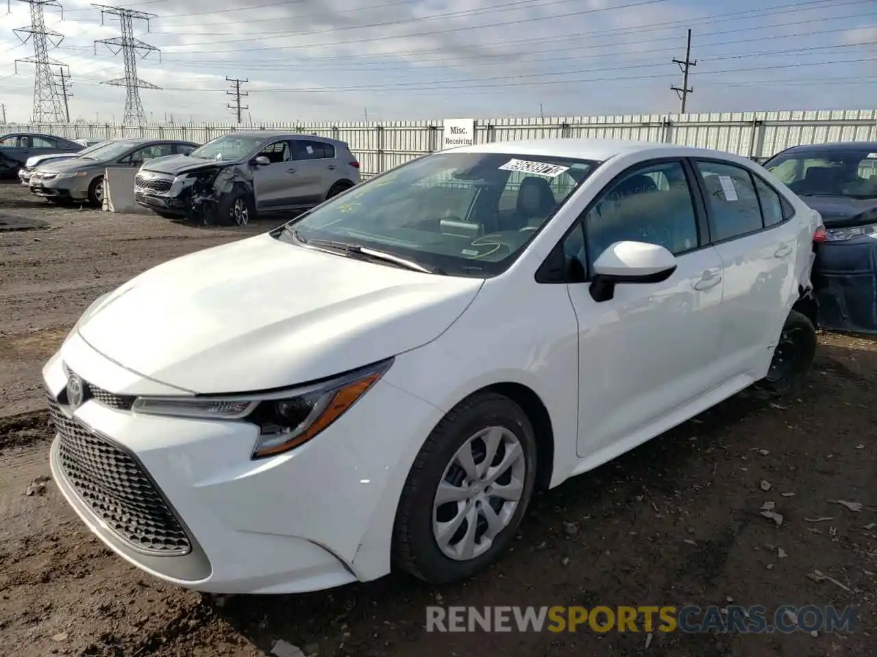 2 Photograph of a damaged car 5YFEPRAE1LP116365 TOYOTA COROLLA 2020