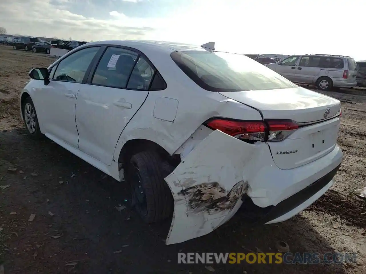 3 Photograph of a damaged car 5YFEPRAE1LP116365 TOYOTA COROLLA 2020