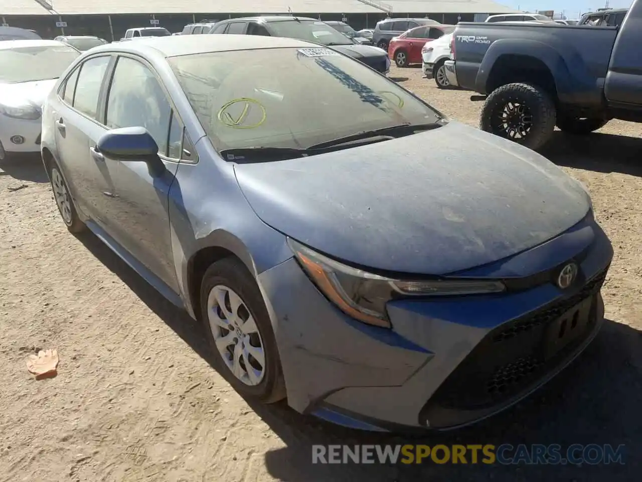 1 Photograph of a damaged car 5YFEPRAE1LP116513 TOYOTA COROLLA 2020