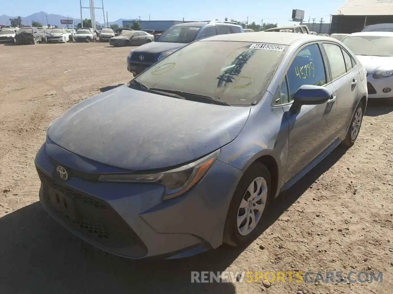 2 Photograph of a damaged car 5YFEPRAE1LP116513 TOYOTA COROLLA 2020