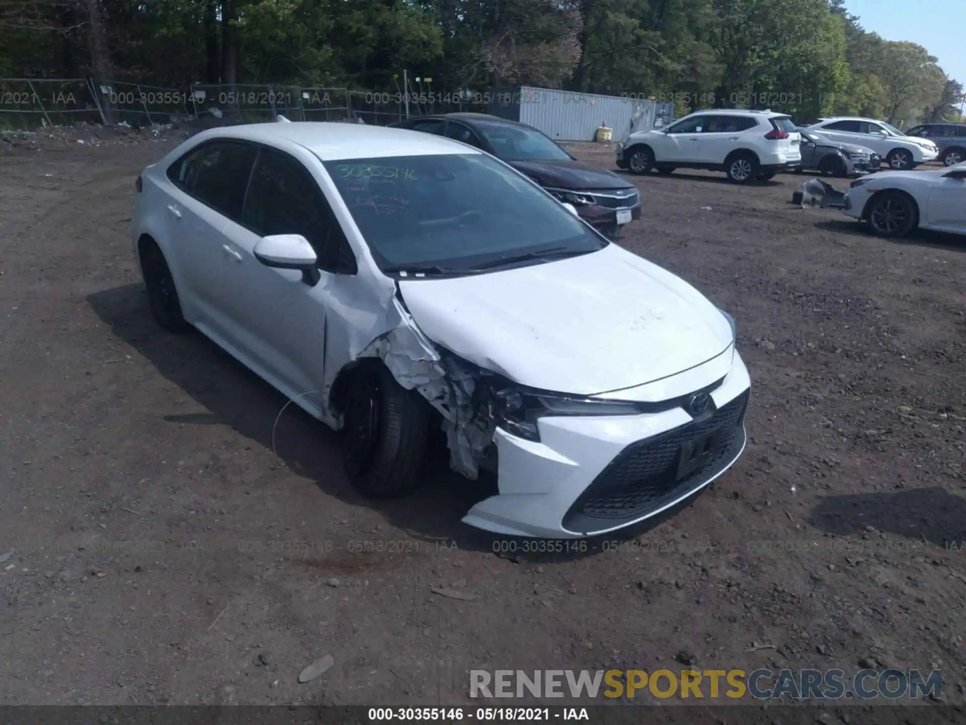 1 Photograph of a damaged car 5YFEPRAE1LP116530 TOYOTA COROLLA 2020