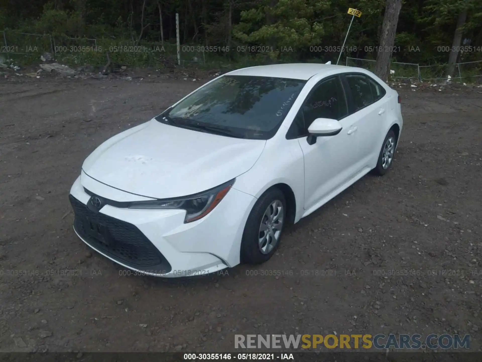 2 Photograph of a damaged car 5YFEPRAE1LP116530 TOYOTA COROLLA 2020