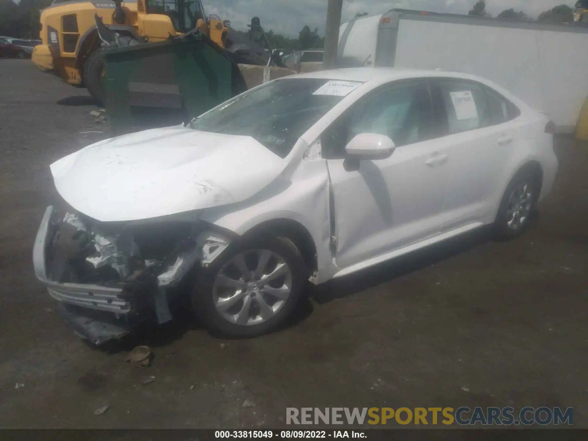 2 Photograph of a damaged car 5YFEPRAE1LP116995 TOYOTA COROLLA 2020