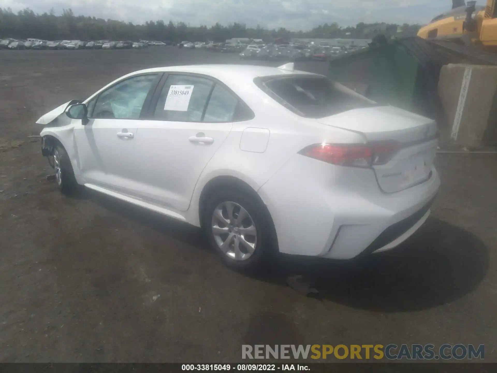 3 Photograph of a damaged car 5YFEPRAE1LP116995 TOYOTA COROLLA 2020