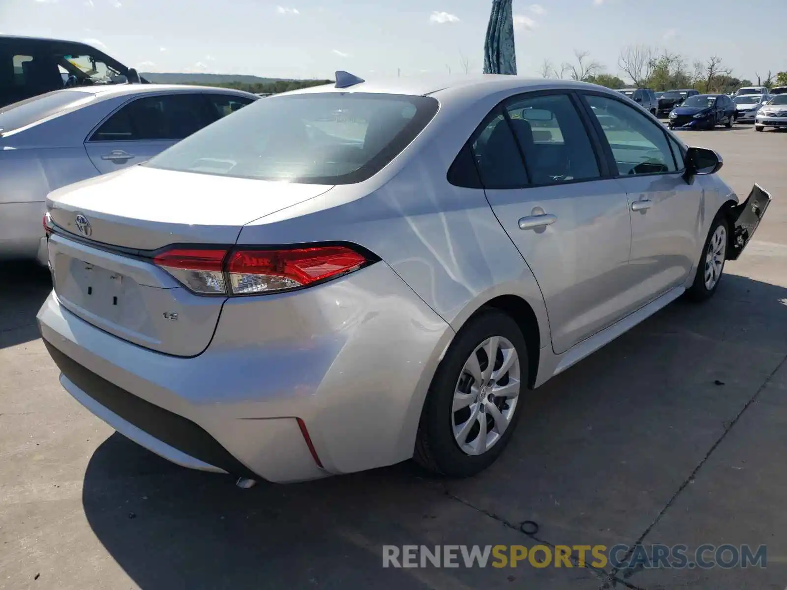 4 Photograph of a damaged car 5YFEPRAE1LP117306 TOYOTA COROLLA 2020