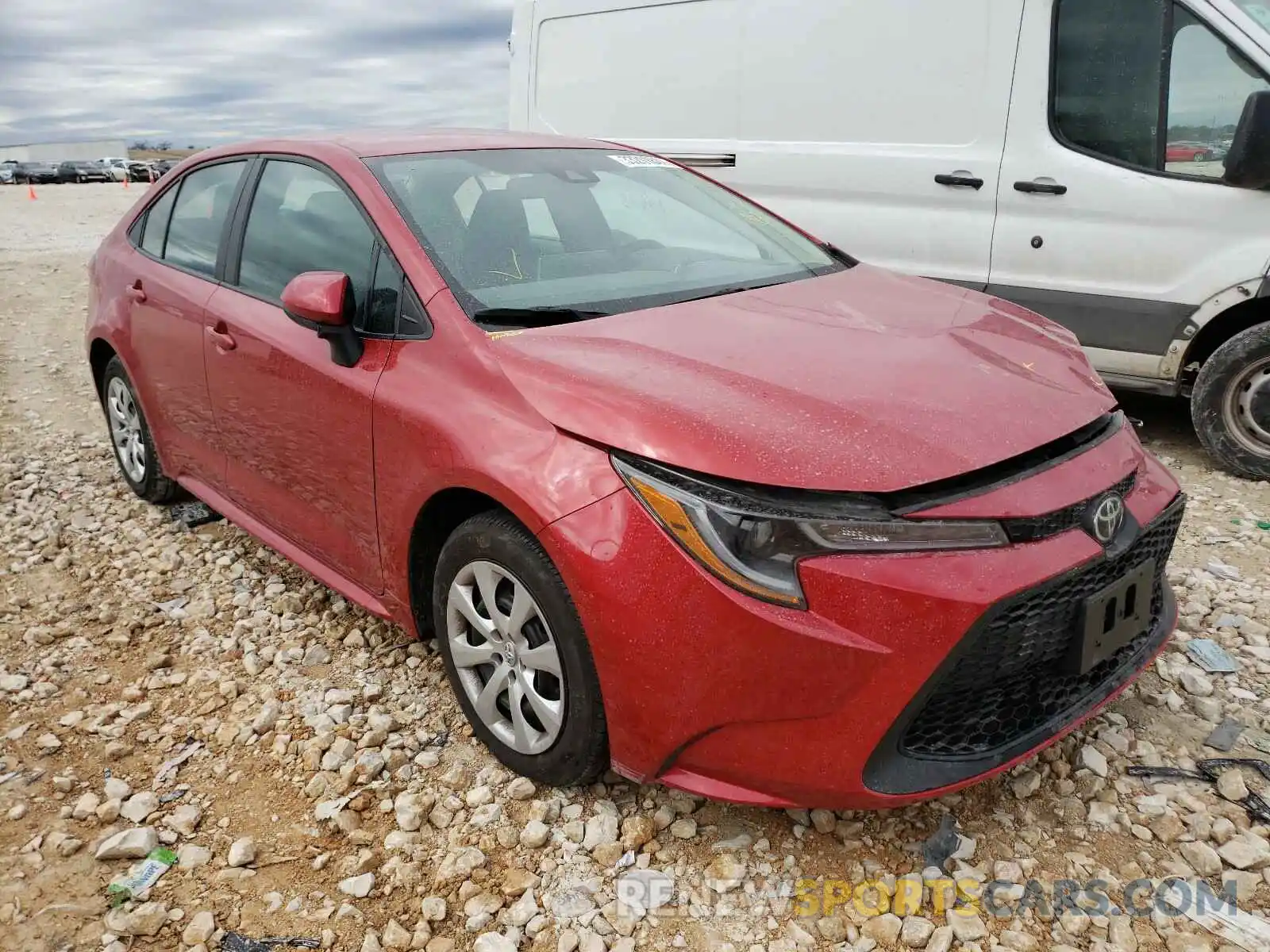 1 Photograph of a damaged car 5YFEPRAE1LP117631 TOYOTA COROLLA 2020