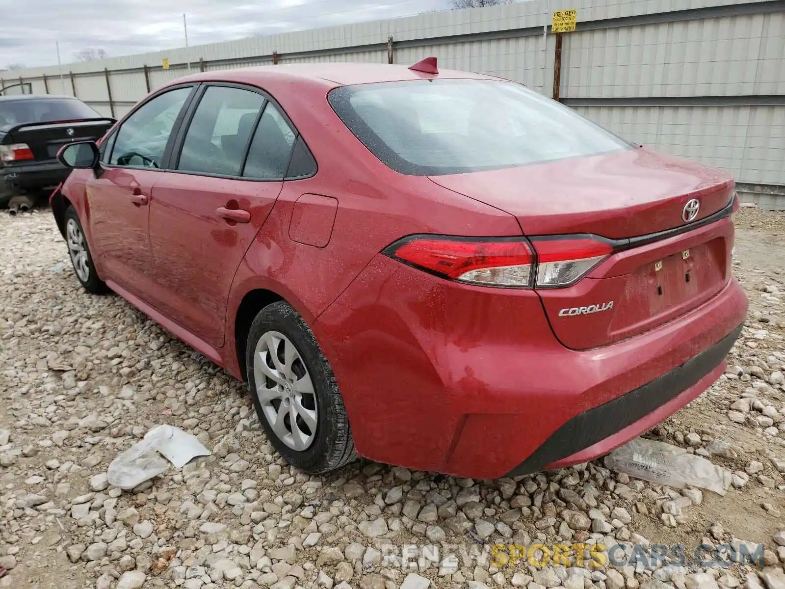 3 Photograph of a damaged car 5YFEPRAE1LP117631 TOYOTA COROLLA 2020