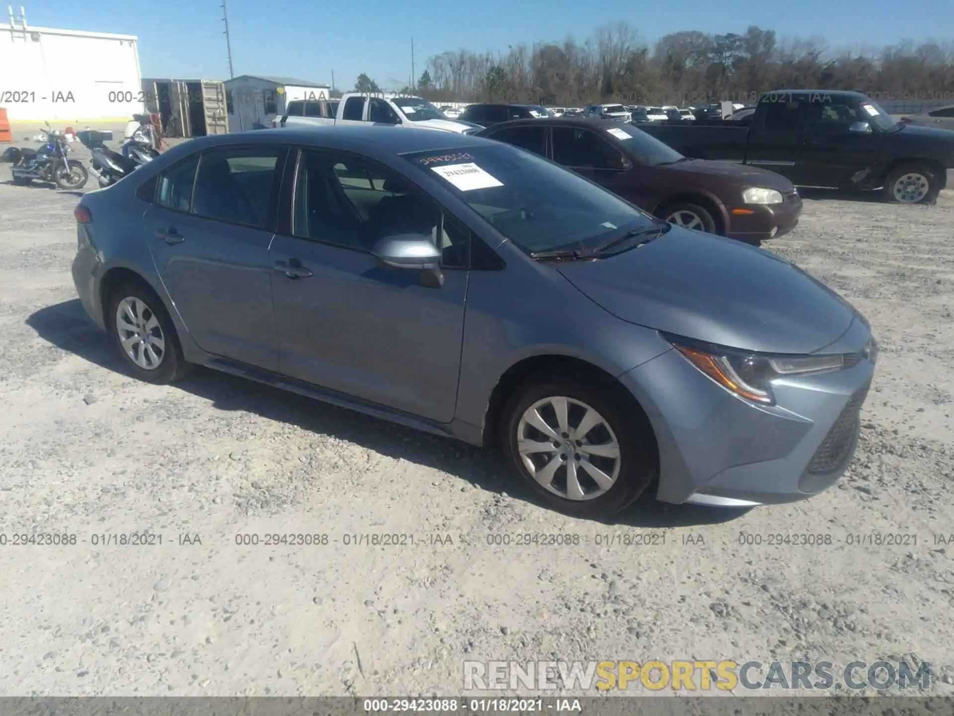 1 Photograph of a damaged car 5YFEPRAE1LP117760 TOYOTA COROLLA 2020