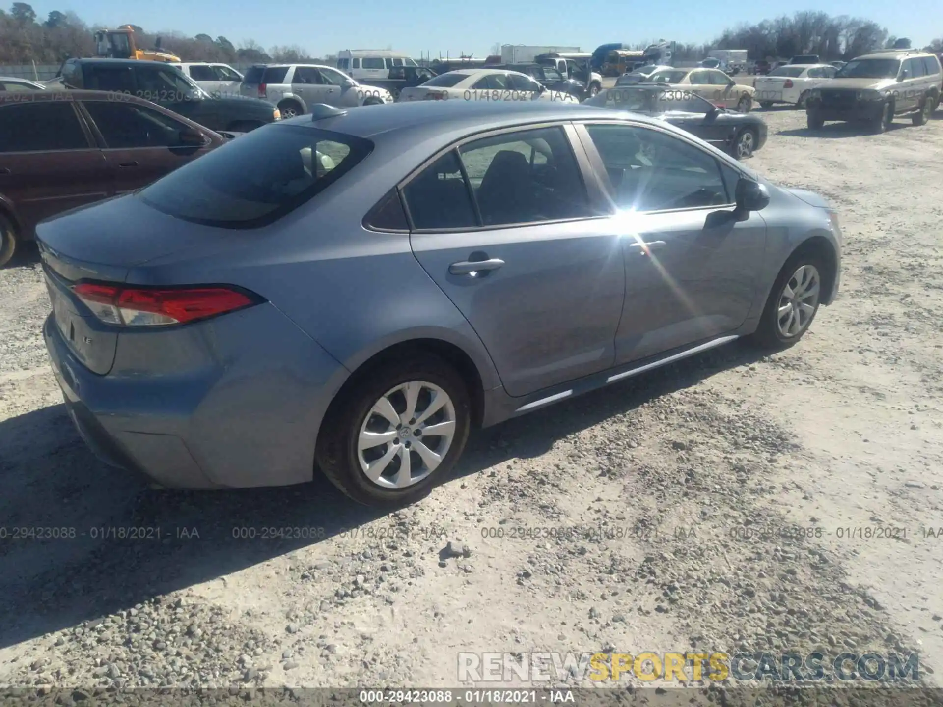 4 Photograph of a damaged car 5YFEPRAE1LP117760 TOYOTA COROLLA 2020