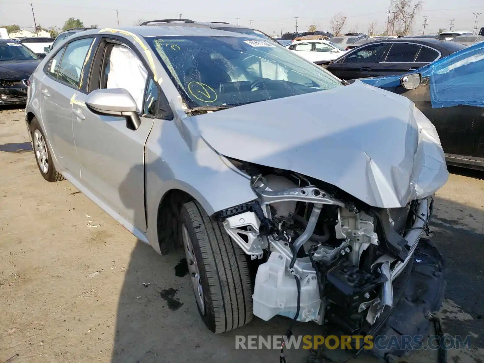 1 Photograph of a damaged car 5YFEPRAE1LP117774 TOYOTA COROLLA 2020