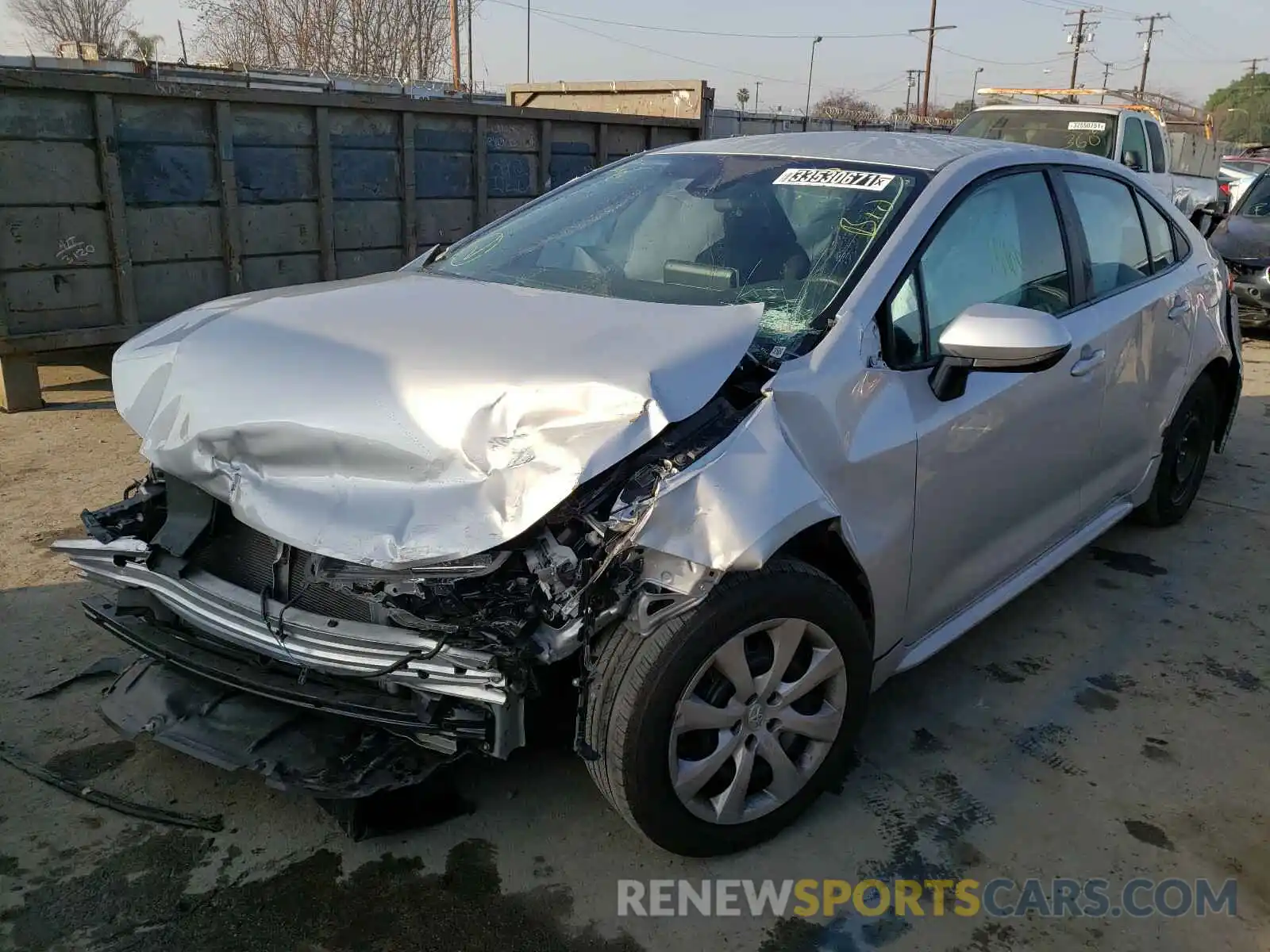 2 Photograph of a damaged car 5YFEPRAE1LP117774 TOYOTA COROLLA 2020