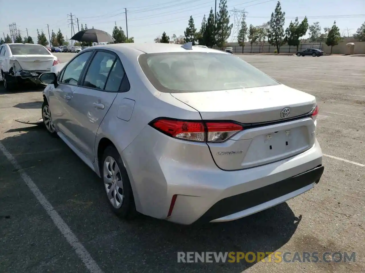 3 Photograph of a damaged car 5YFEPRAE1LP117855 TOYOTA COROLLA 2020