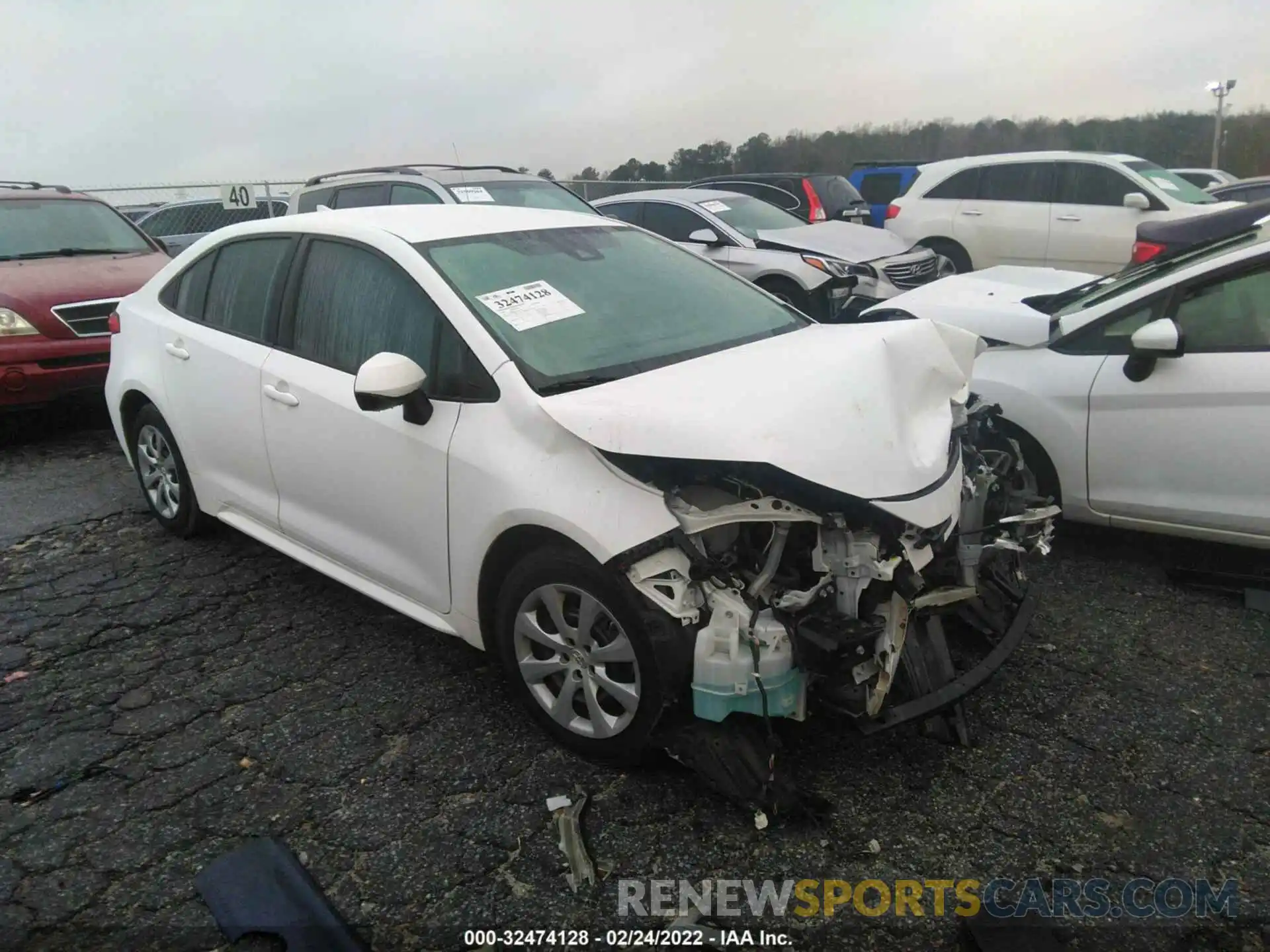 1 Photograph of a damaged car 5YFEPRAE1LP117984 TOYOTA COROLLA 2020