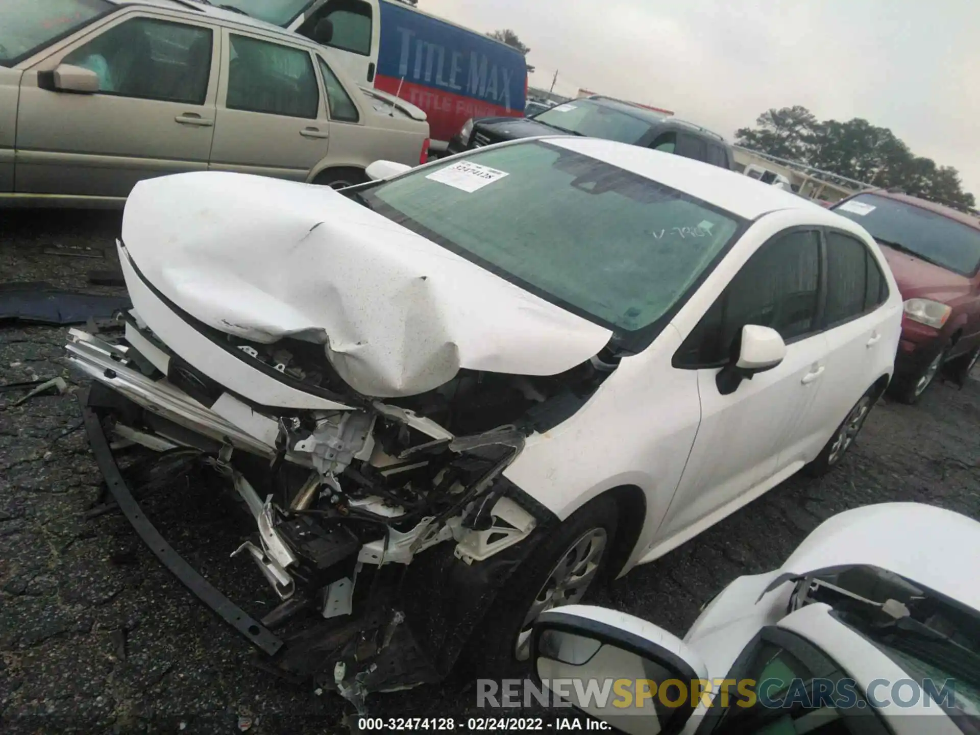 2 Photograph of a damaged car 5YFEPRAE1LP117984 TOYOTA COROLLA 2020