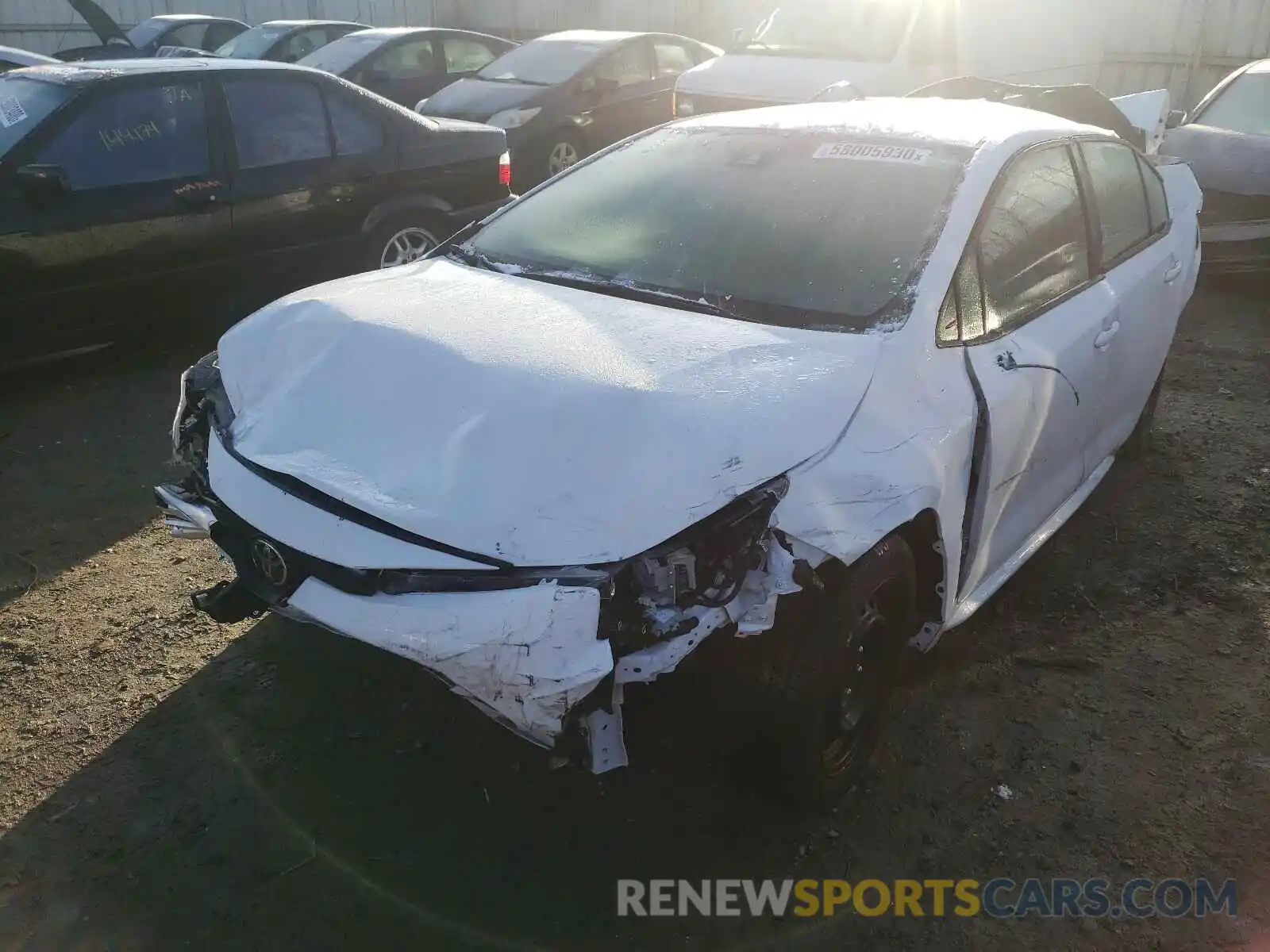 2 Photograph of a damaged car 5YFEPRAE1LP118391 TOYOTA COROLLA 2020