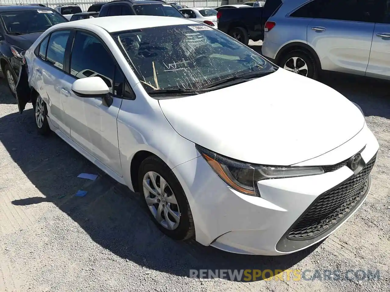 1 Photograph of a damaged car 5YFEPRAE1LP119251 TOYOTA COROLLA 2020