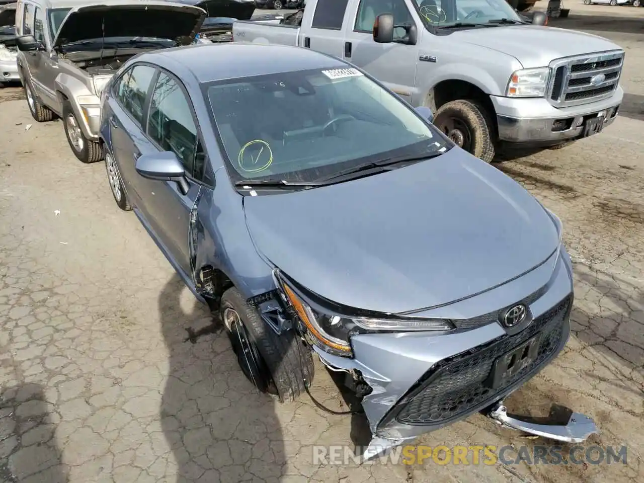 1 Photograph of a damaged car 5YFEPRAE1LP121095 TOYOTA COROLLA 2020