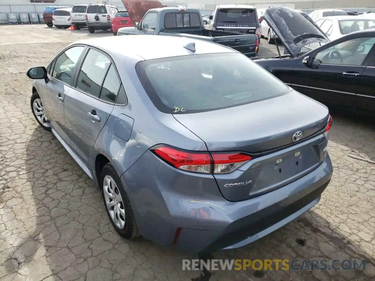 3 Photograph of a damaged car 5YFEPRAE1LP121095 TOYOTA COROLLA 2020