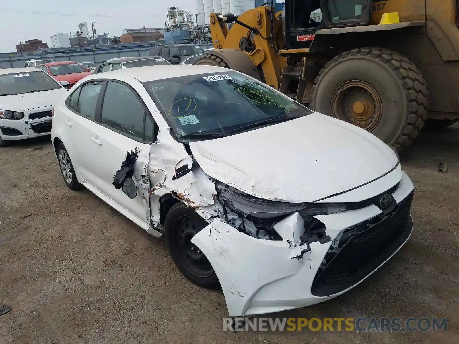 1 Photograph of a damaged car 5YFEPRAE1LP121341 TOYOTA COROLLA 2020