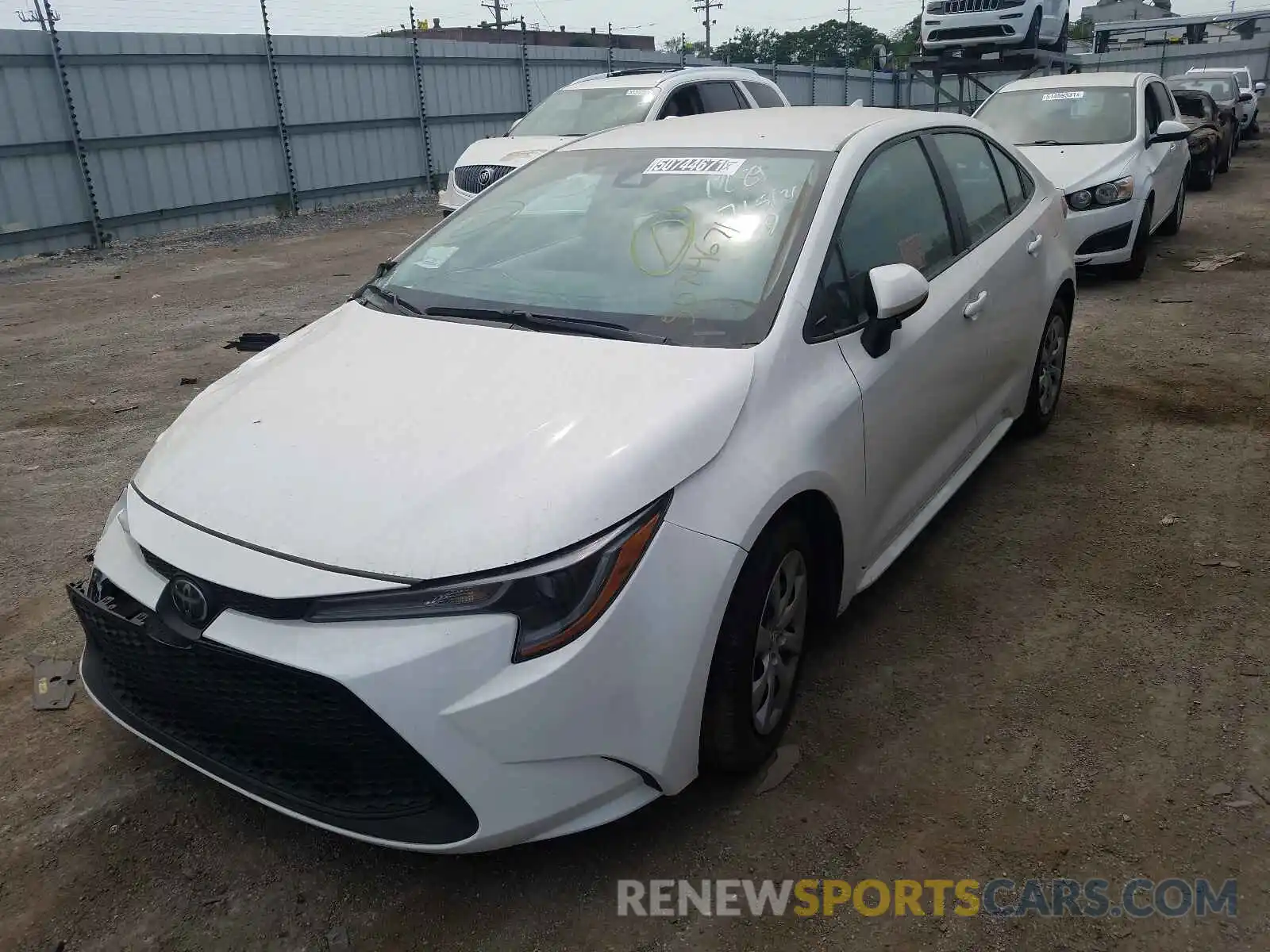 2 Photograph of a damaged car 5YFEPRAE1LP121341 TOYOTA COROLLA 2020