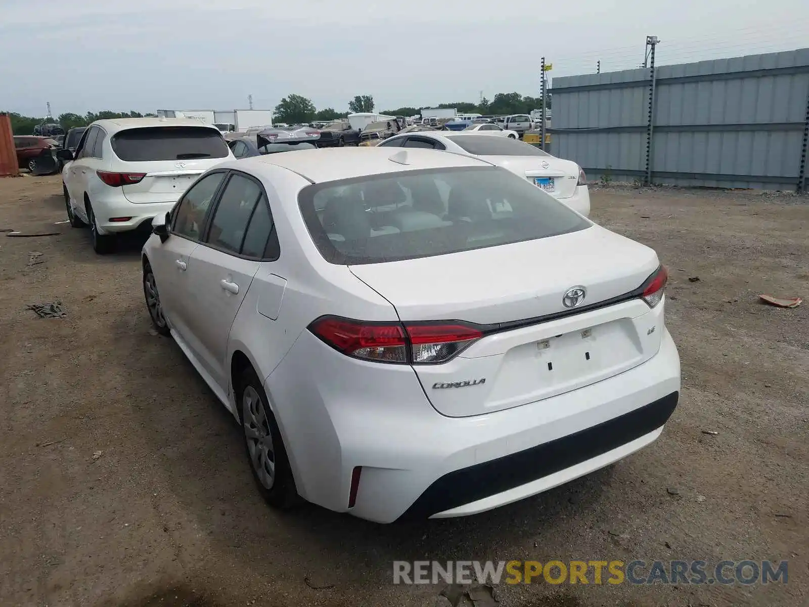 3 Photograph of a damaged car 5YFEPRAE1LP121341 TOYOTA COROLLA 2020