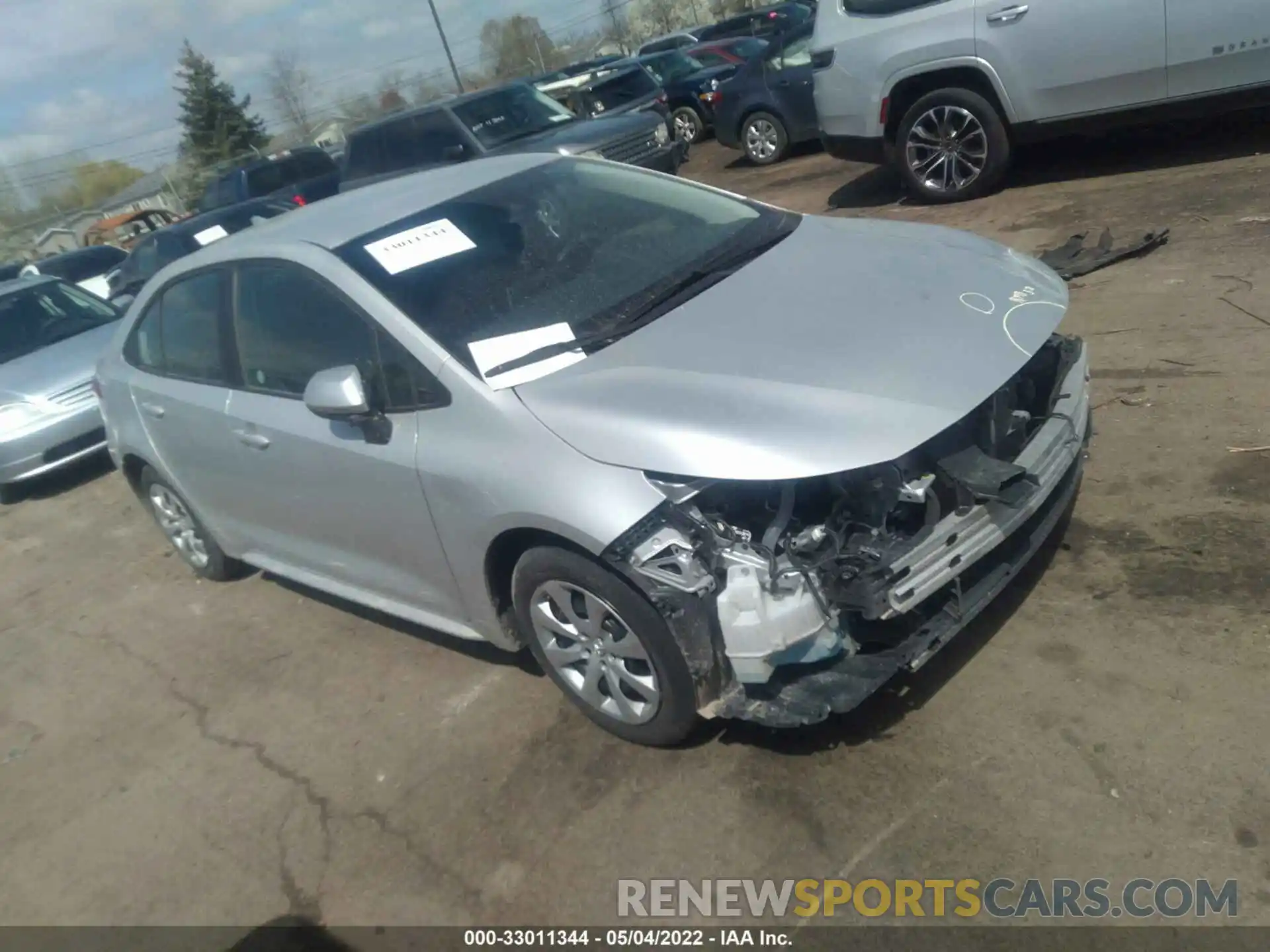 1 Photograph of a damaged car 5YFEPRAE1LP121548 TOYOTA COROLLA 2020