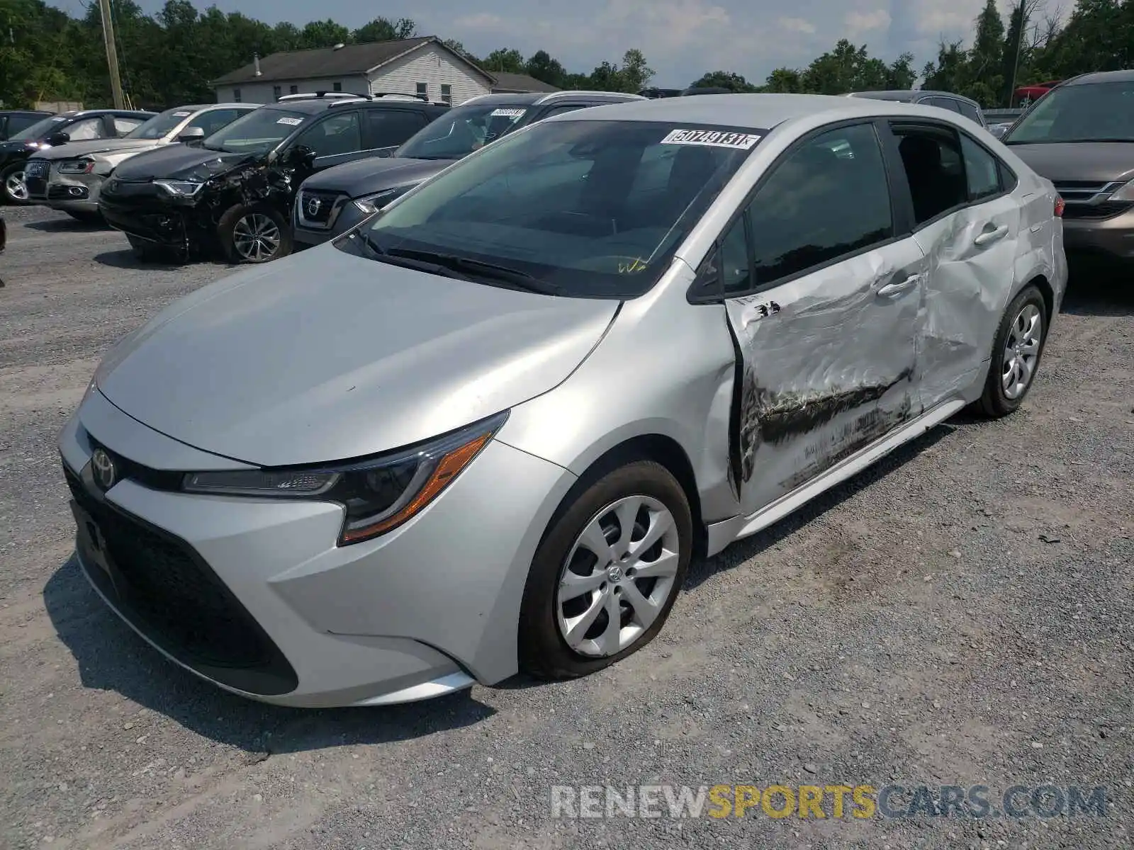 2 Photograph of a damaged car 5YFEPRAE1LP121842 TOYOTA COROLLA 2020