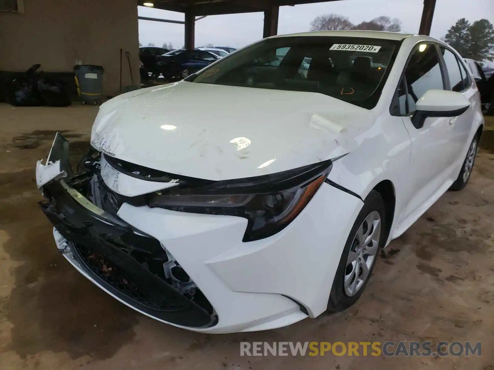 2 Photograph of a damaged car 5YFEPRAE1LP123736 TOYOTA COROLLA 2020