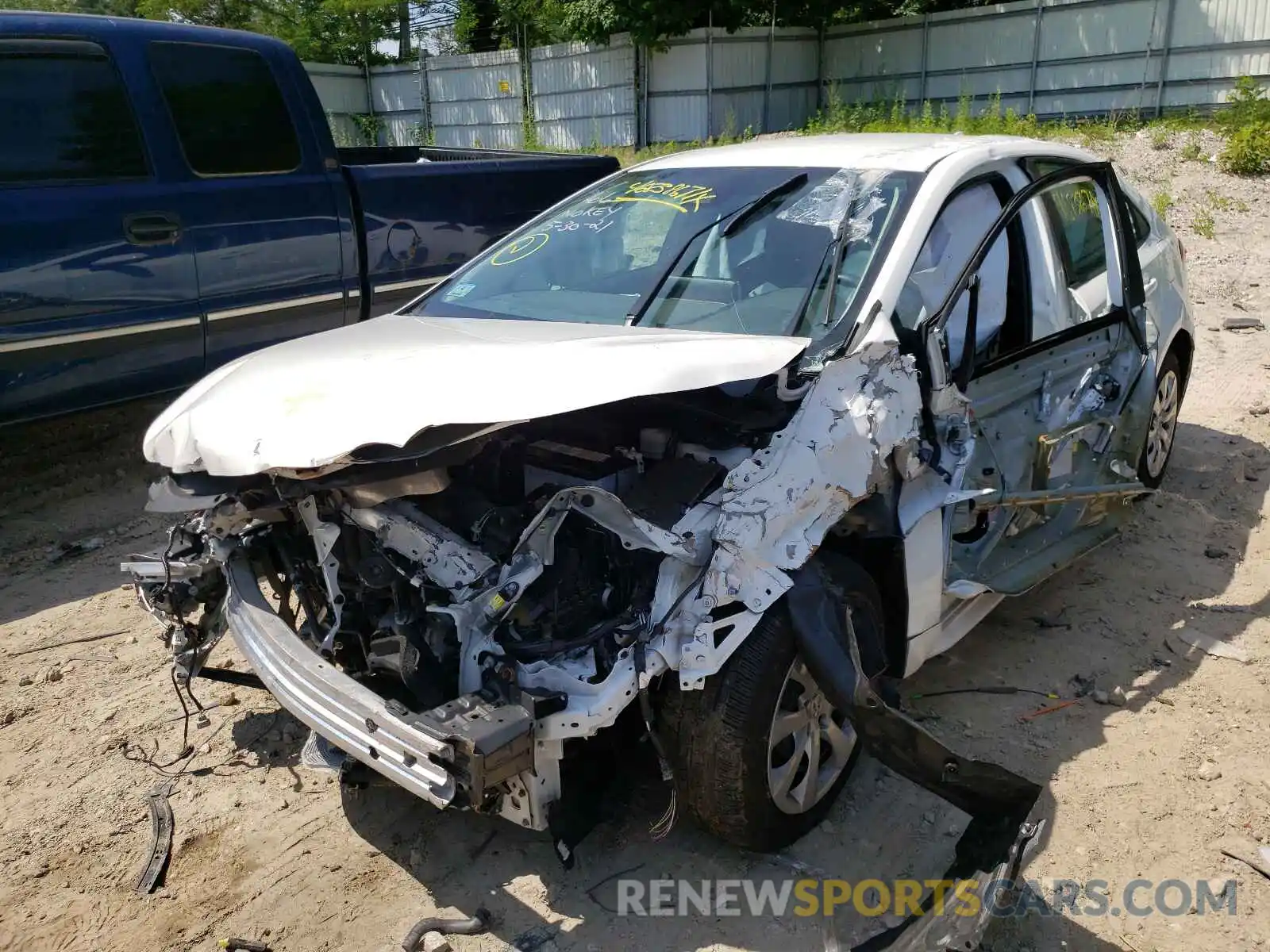 2 Photograph of a damaged car 5YFEPRAE1LP124059 TOYOTA COROLLA 2020