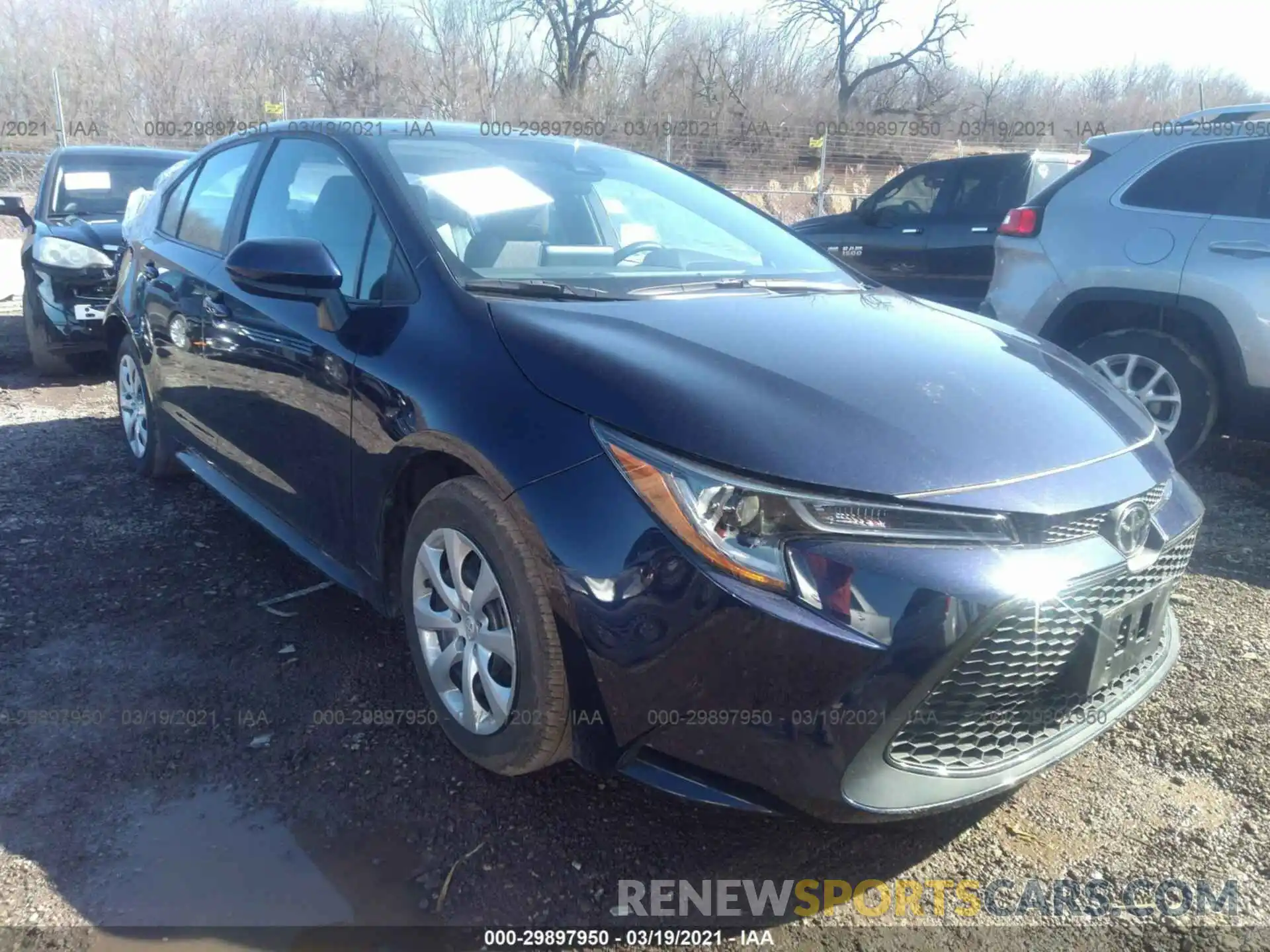 1 Photograph of a damaged car 5YFEPRAE1LP124322 TOYOTA COROLLA 2020