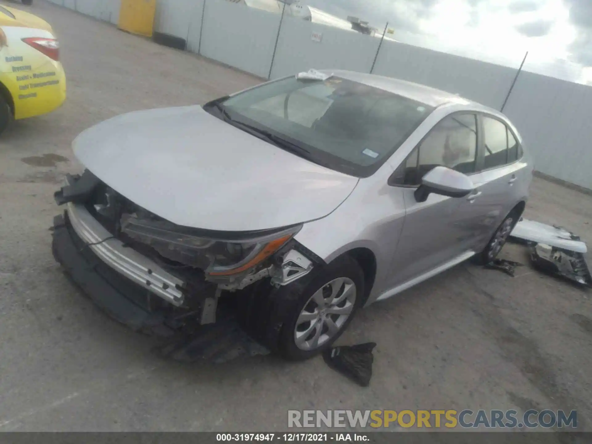 2 Photograph of a damaged car 5YFEPRAE1LP124451 TOYOTA COROLLA 2020