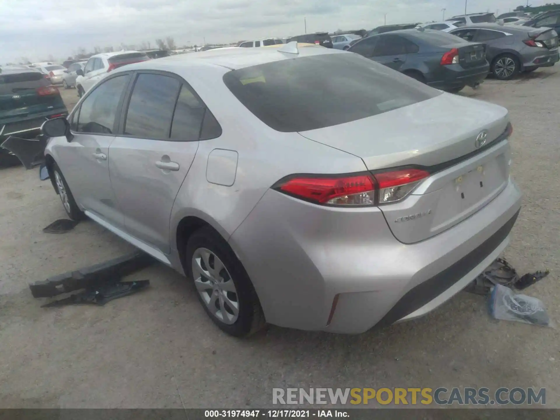 3 Photograph of a damaged car 5YFEPRAE1LP124451 TOYOTA COROLLA 2020