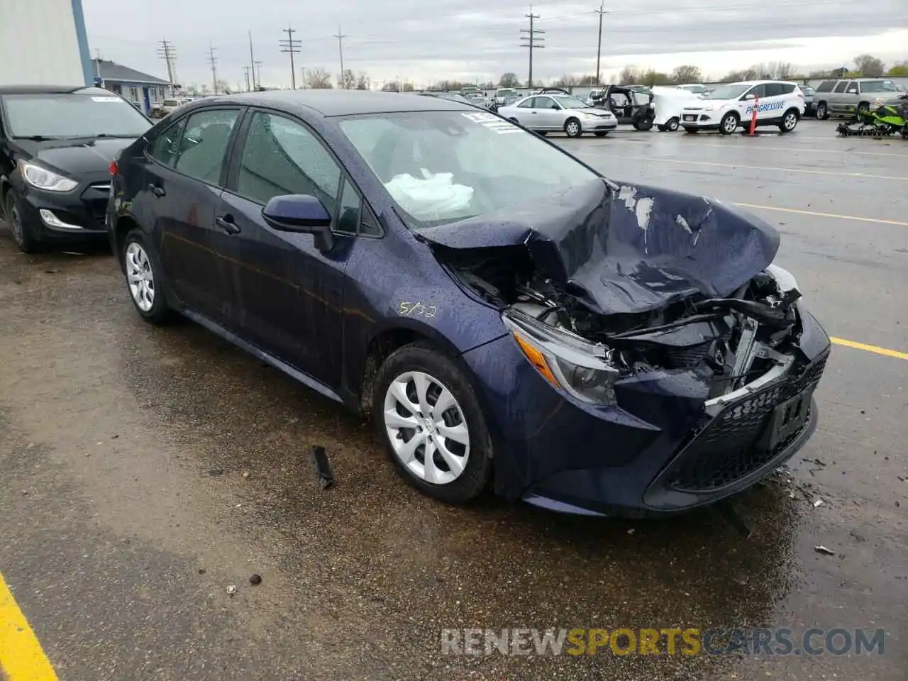 1 Photograph of a damaged car 5YFEPRAE1LP125132 TOYOTA COROLLA 2020