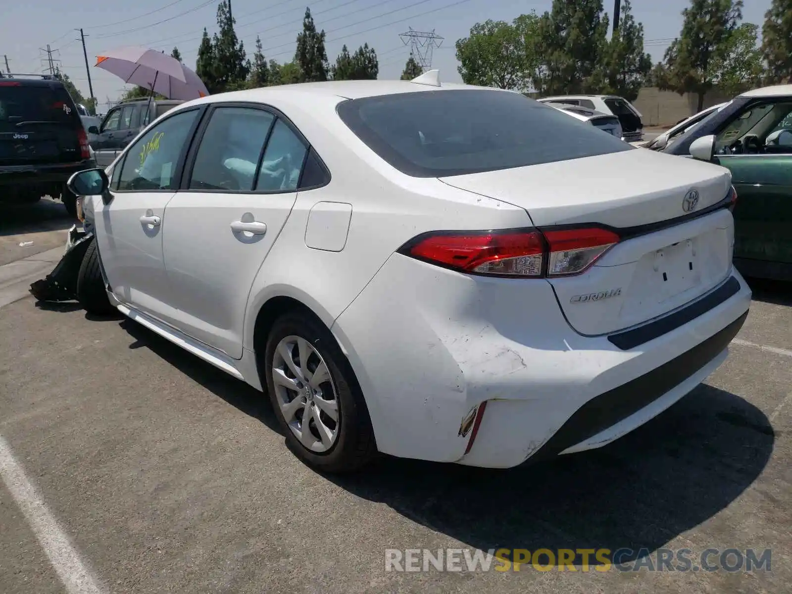 3 Photograph of a damaged car 5YFEPRAE1LP126653 TOYOTA COROLLA 2020