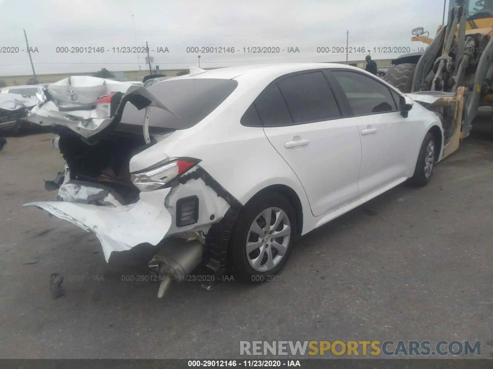 4 Photograph of a damaged car 5YFEPRAE1LP128192 TOYOTA COROLLA 2020