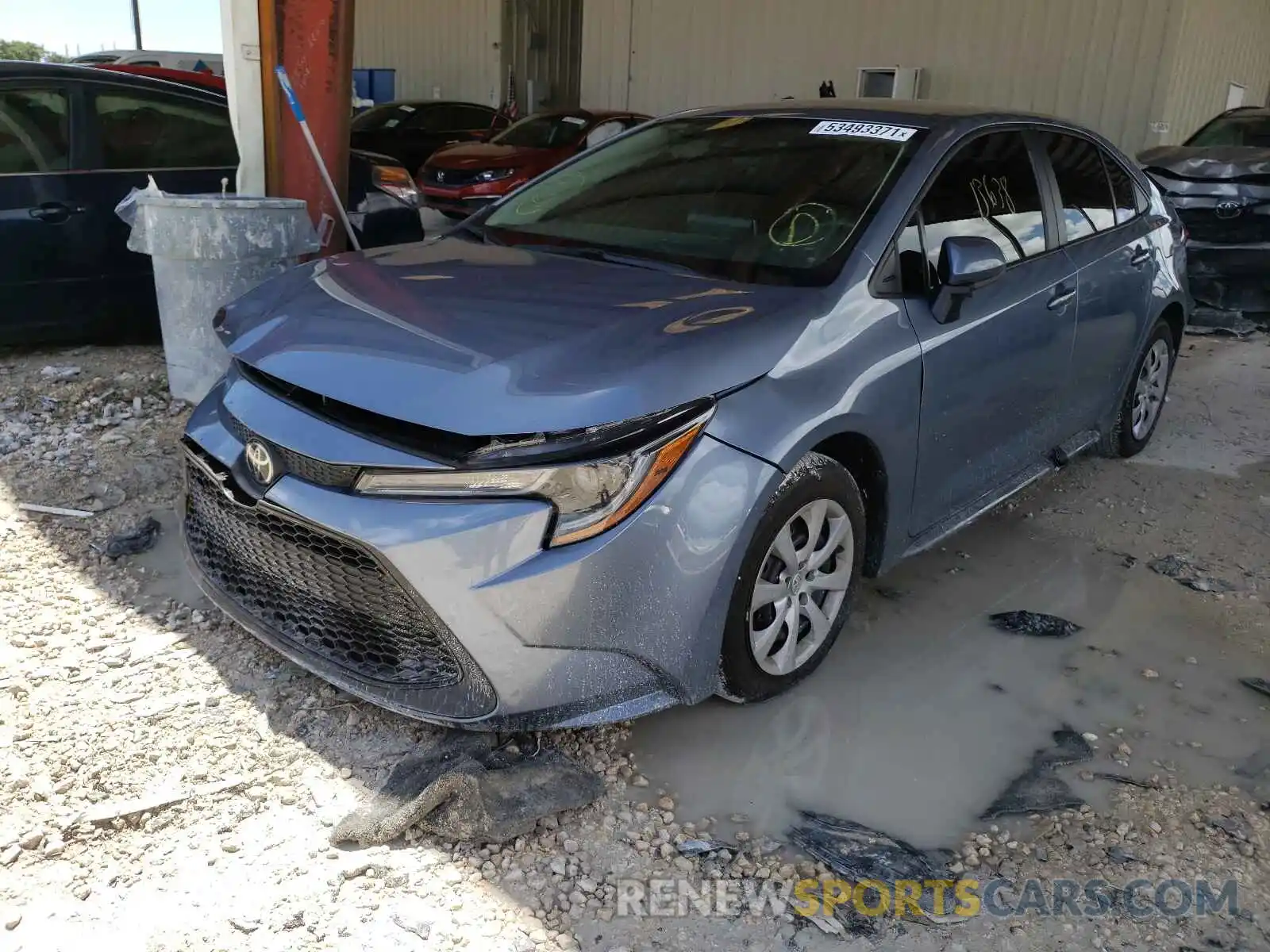 2 Photograph of a damaged car 5YFEPRAE1LP128399 TOYOTA COROLLA 2020