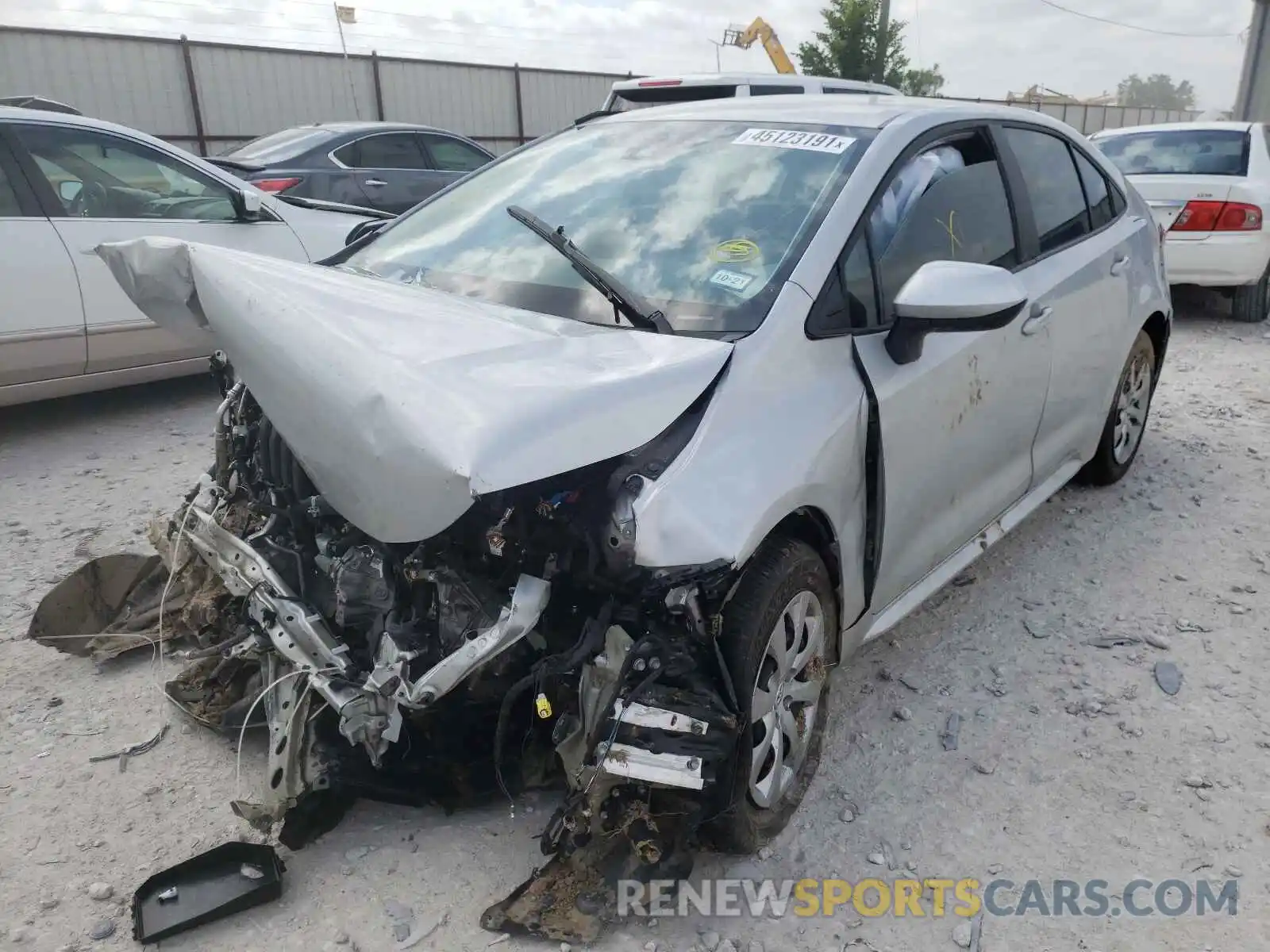 2 Photograph of a damaged car 5YFEPRAE1LP128872 TOYOTA COROLLA 2020