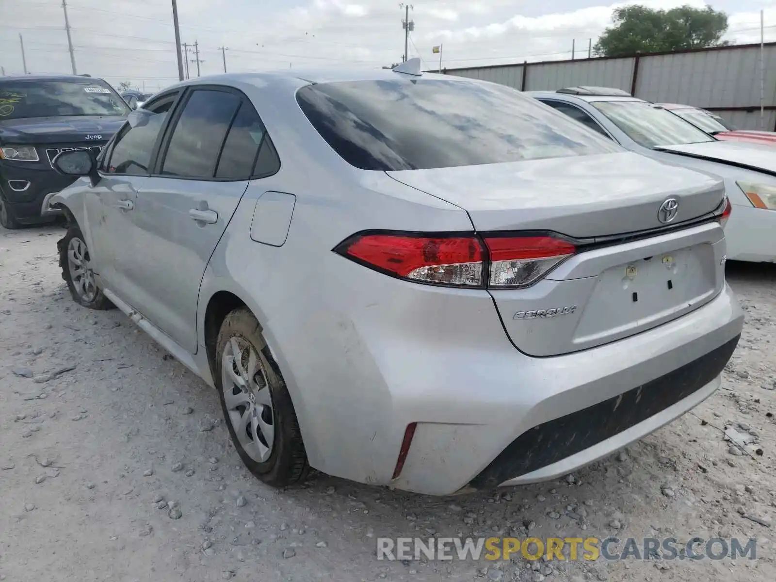 3 Photograph of a damaged car 5YFEPRAE1LP128872 TOYOTA COROLLA 2020