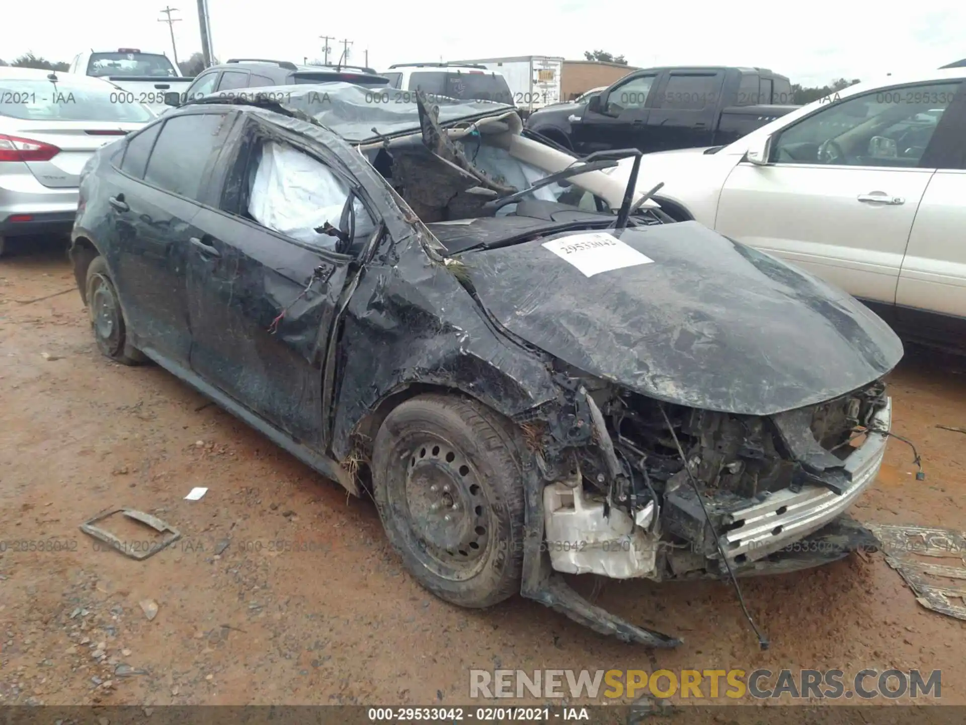 1 Photograph of a damaged car 5YFEPRAE1LP128936 TOYOTA COROLLA 2020