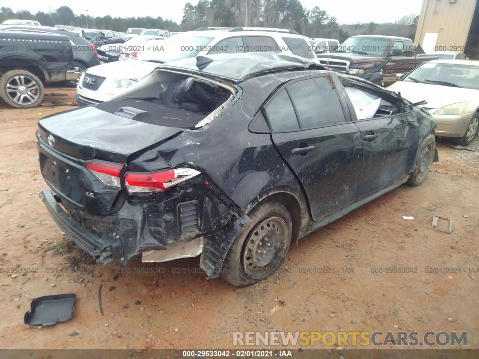 4 Photograph of a damaged car 5YFEPRAE1LP128936 TOYOTA COROLLA 2020